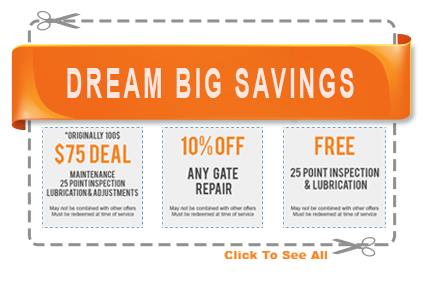 Dream Special Coupons Mission Hills Gate Repair
